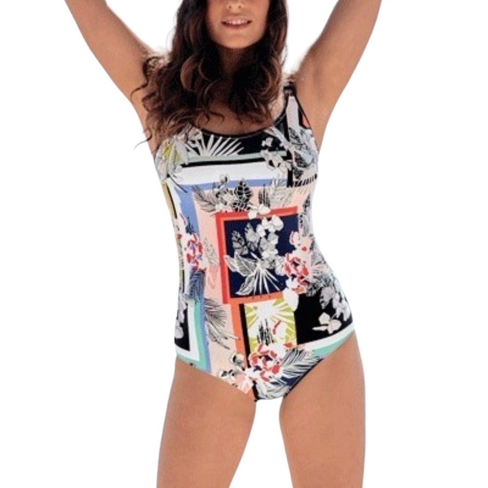 Anita Scoop Back One Piece Swimsuit with Padded Shelf Bra & Adjustable Straps